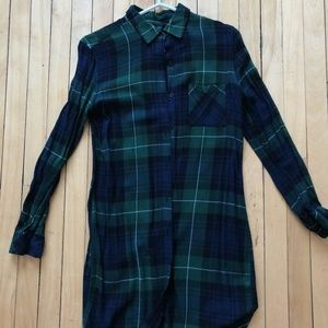 Plaid shirt/dress